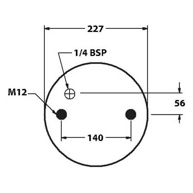 AIR SPRING ASSEMBLY M14 AIR INLET (ASK231) STEEL PISTON SCANIA photo 2