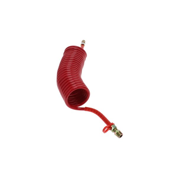DIN Air Coil - 4.5m - Red With Red Tails - 2xM18F & 2xR1/2" photo 4