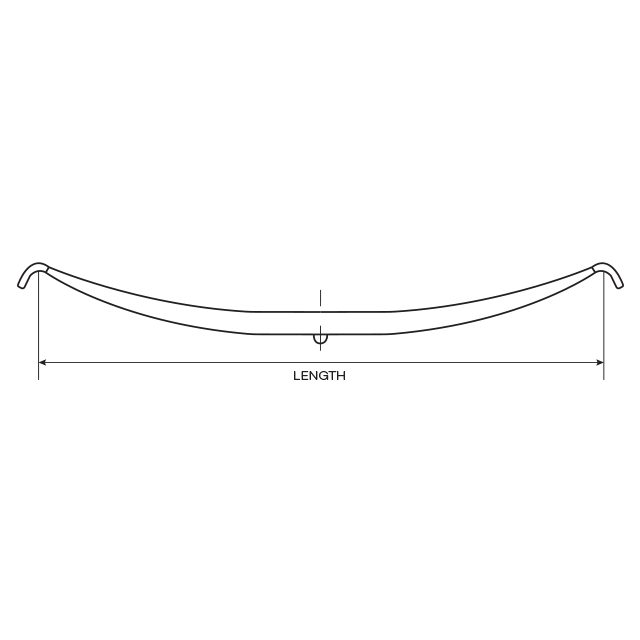 Leaf Spring Front -1 Leaf C-FTYPE 10Tonne