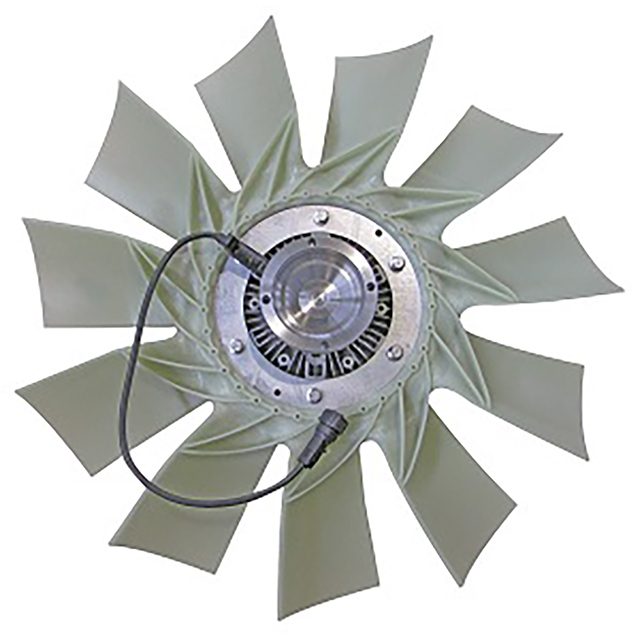 VISCOUS CLUTCH HUB UNIT WITH FAN