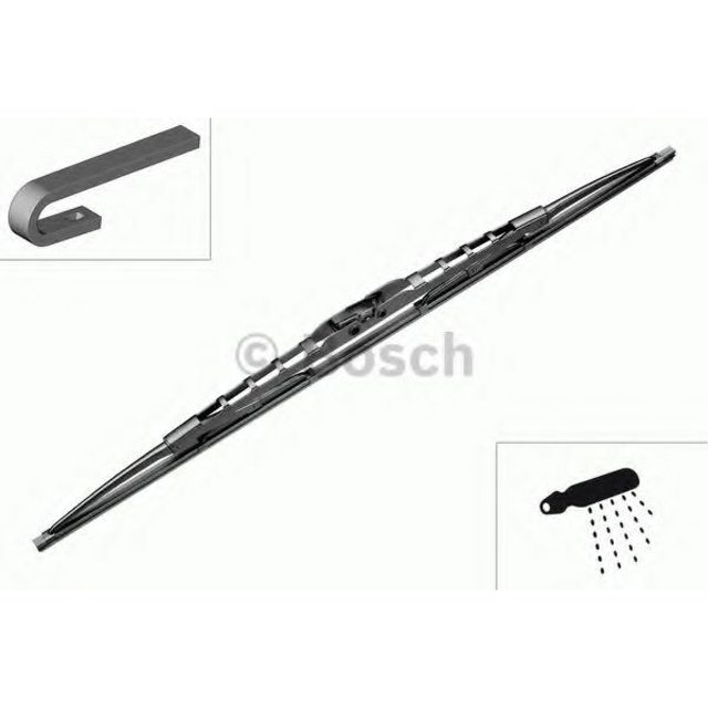 Bosch Twin Wiper Blade with Washer Jet OEM - 700mm - N71
