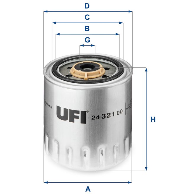 UFI FUEL FILTER 24 321 00 photo 2