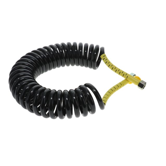 DIN Air Coil - 4m - Black with Yellow Tail 2x M18F Ends photo 4