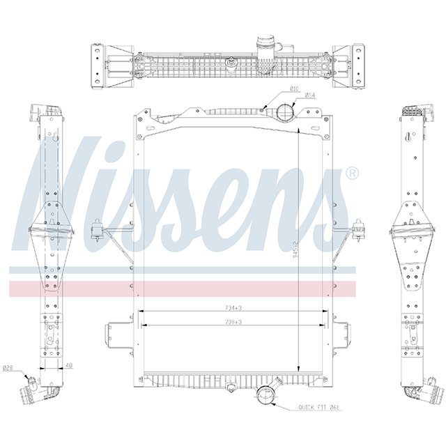 NISSENS RADIATOR TO SUIT VOLVO