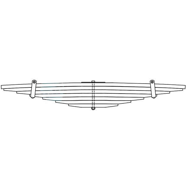 Front Twin Leaf Spring To Suit RENAULT Kerax
