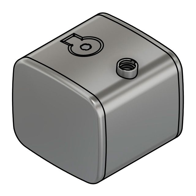 FUEL TANK ALUMINIUM 200L 620X554X637MM TO SUIT MERCEDES