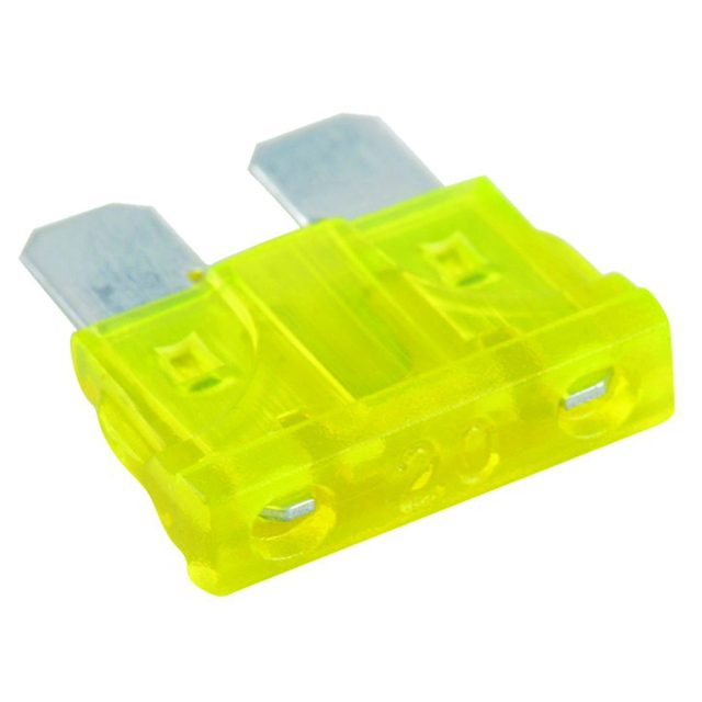 PKT50 MAXI BLADE FUSE YELLOW 20AMP