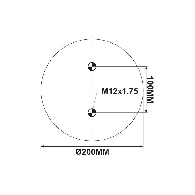 AIR SPRING ASSEMBLY (ASK005) 10" TOP PLATE photo 3