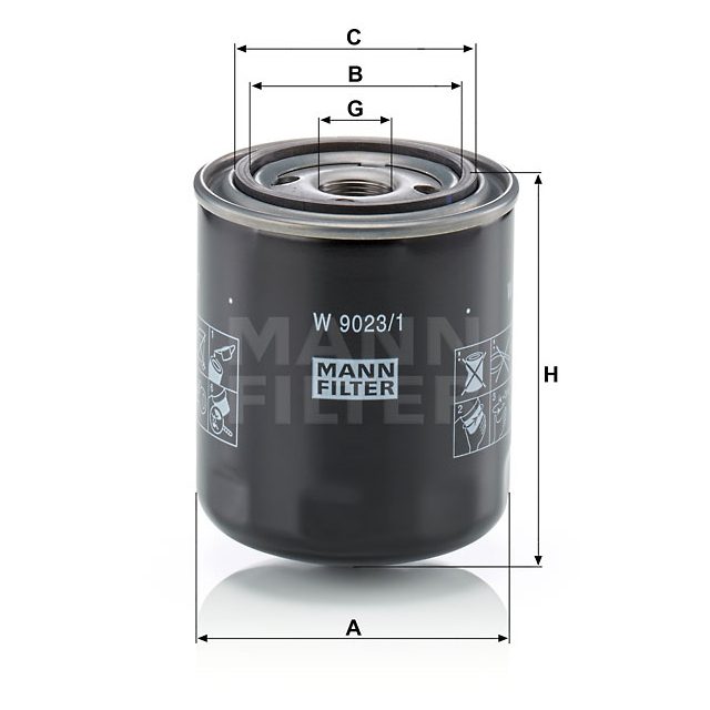 Hydraulic Transmission Filter to suit MAN/SCANIA photo 2