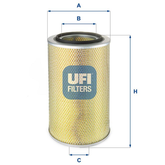 UFI AIR FILTER 27 187 00 photo 2