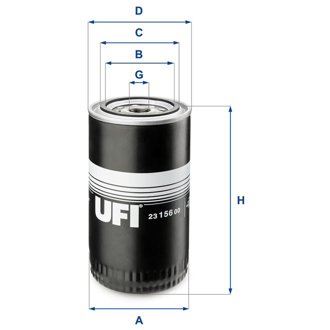 UFI OIL FILTER 23 156 00 photo 2