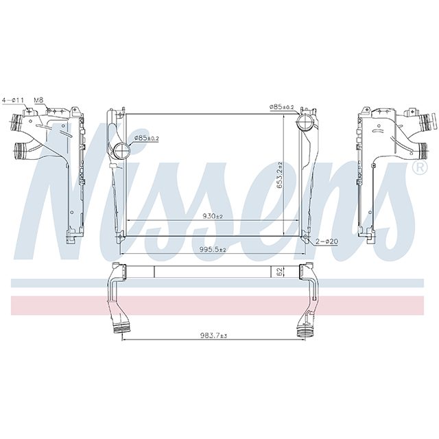NISSENS INTERCOOLER TO SUIT MERCEDES