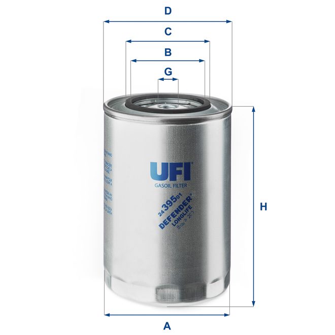 UFI FUEL FILTER 24 395 01 photo 2