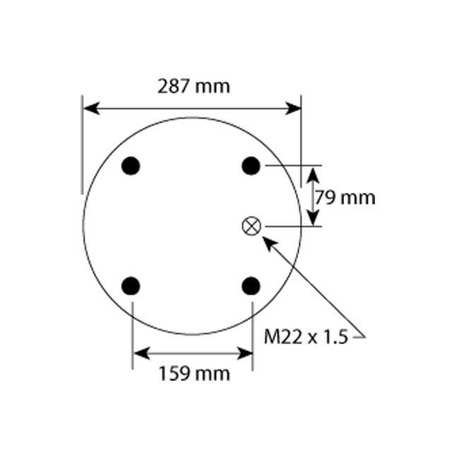 AIR SPRING ASSEMBLY (ASK002) STEEL PISTON MERITOR photo 3