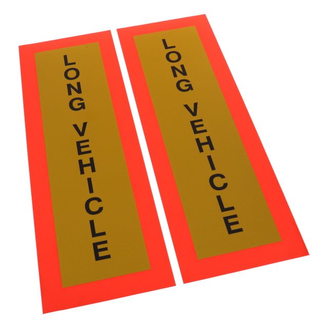 Long Vehicle Vertical Irish Marker Board Self Adhesive (PAIR)