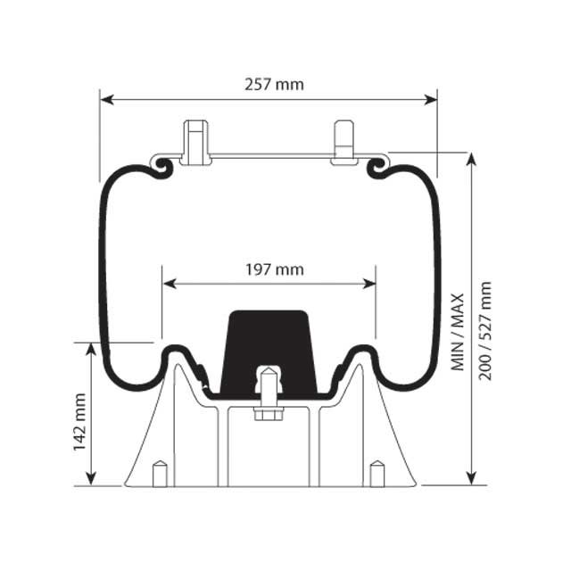 AIR SPRING ASSEMBLY (ASK001) PLASTIC PISTON NEWAY photo 2