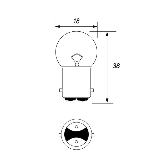 PKT10 24V 5W BA15D