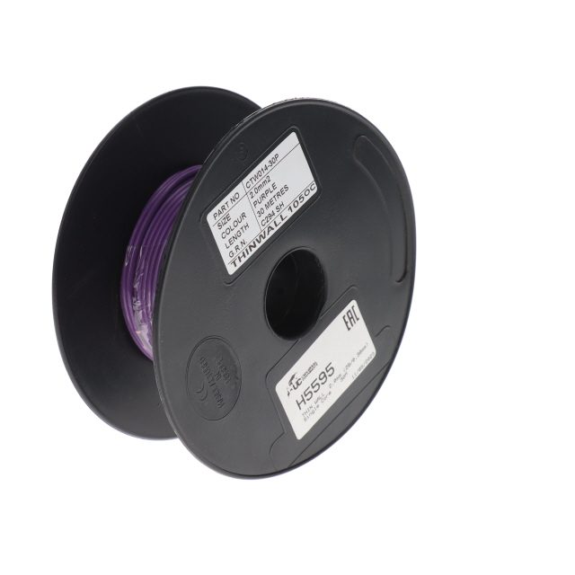 THIN WALL 2.0mm (28/0.30mm) PURPLE Single Core 30M photo 3
