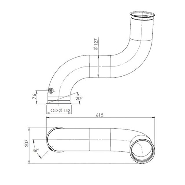 Exhaust Pipe - To Suit SCANIA EURO 5