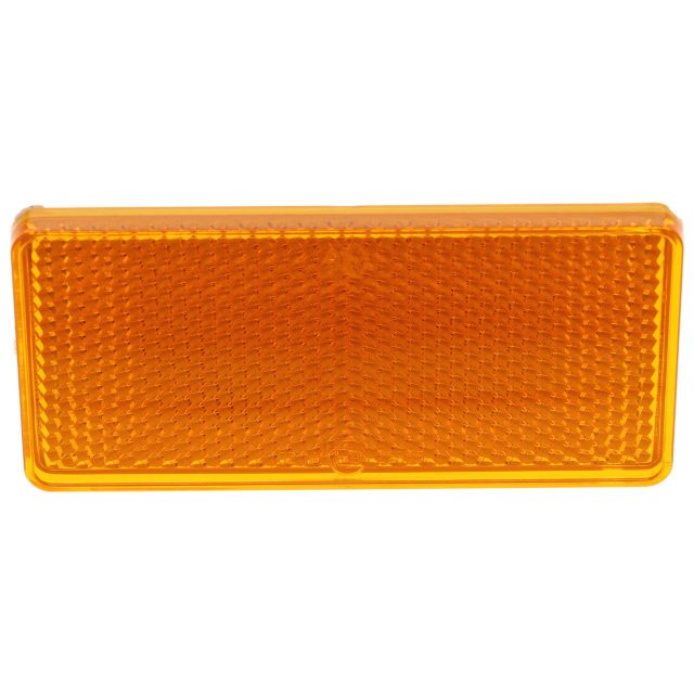 Oblong Amber Reflector 94x44mm Self Adhesive