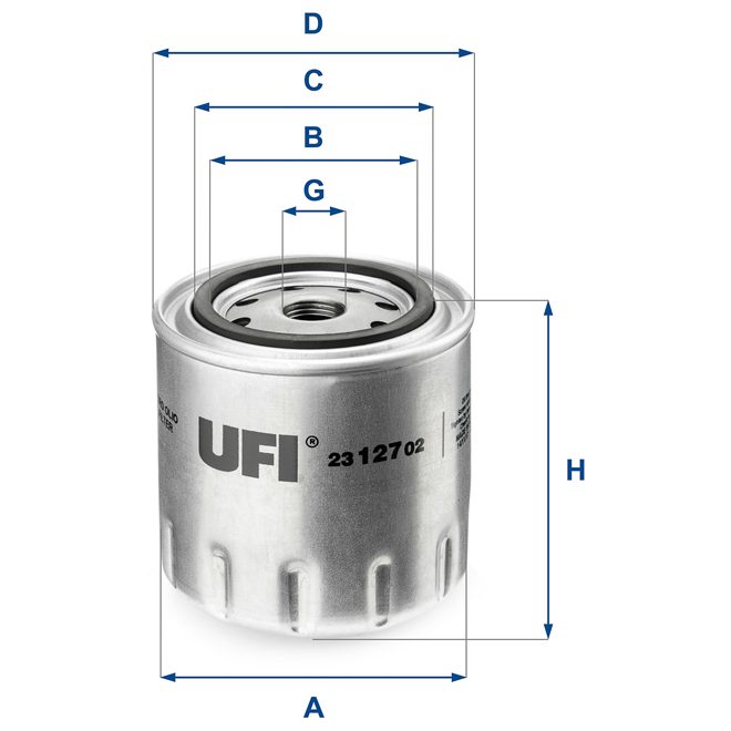 UFI OIL FILTER 23 127 02 photo 2