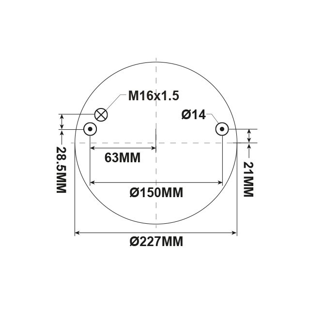 AIR SPRING (ASK231) STEEL PISTON VOLVO photo 2