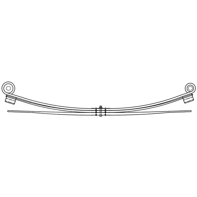 2+1 LEAF SPRING FORD TRANSIT MK8 REAR
