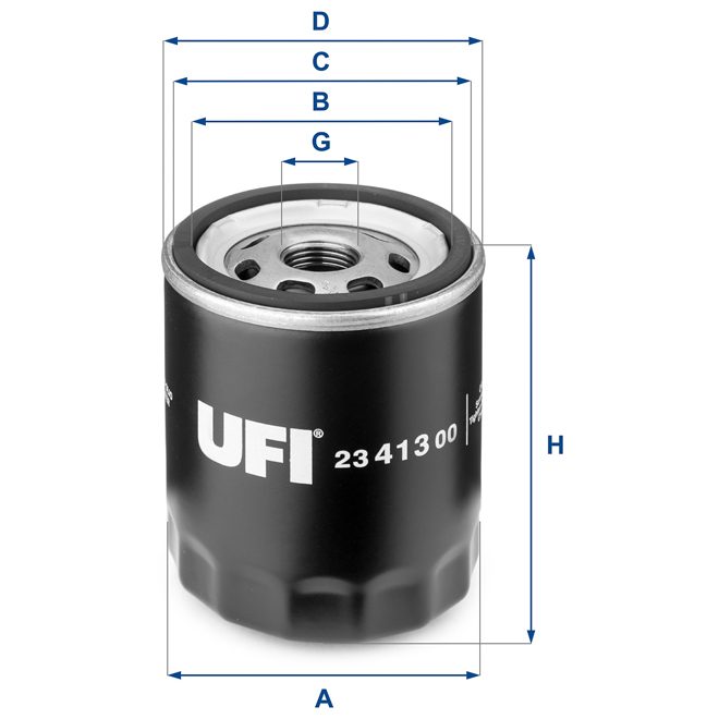 UFI OIL FILTER 23 413 00 photo 2