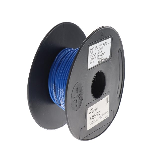 THIN WALL 1.5mm (21/0.30mm) BLUE Single Core 50M