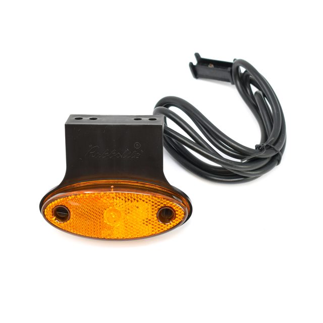 AMBER LED MARKER LAMP 12-24V INC BRACKET photo 3