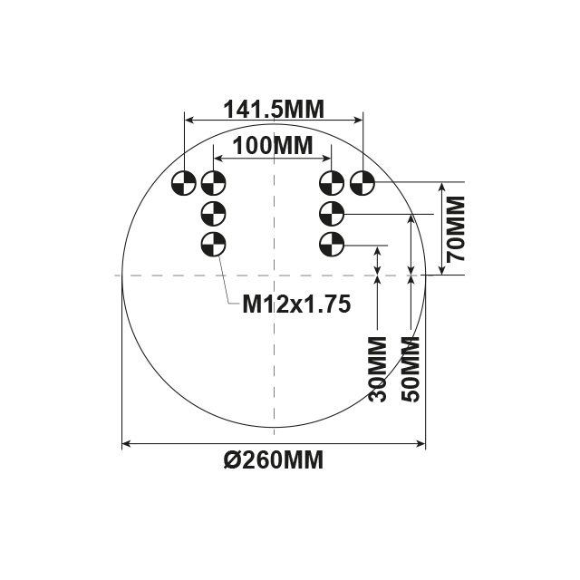 AIR SPRING ASSEMBLY (ASK002 ) MULTIDRILLED BASE  WW MERCEDES photo 3