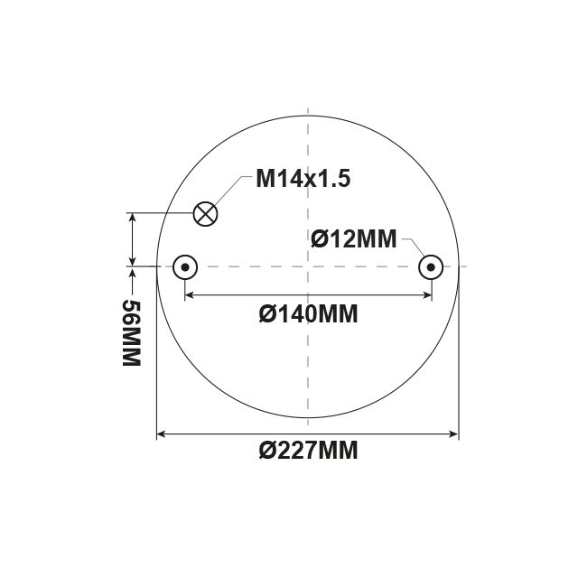 AIR SPRING (ASK231) STEEL SCANIA M14 photo 2