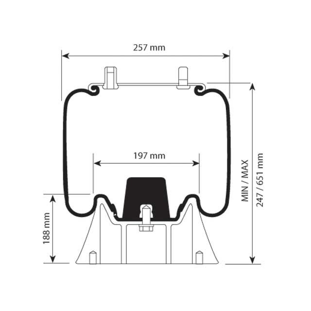 AIR SPRING ASSEMBLY (ASK001) PLASTIC PISTON NEWAY photo 2