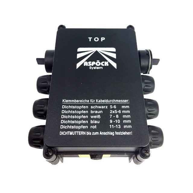 JUNCTION BOX - THROUGH FEED WITH 6 CONNECTIONS