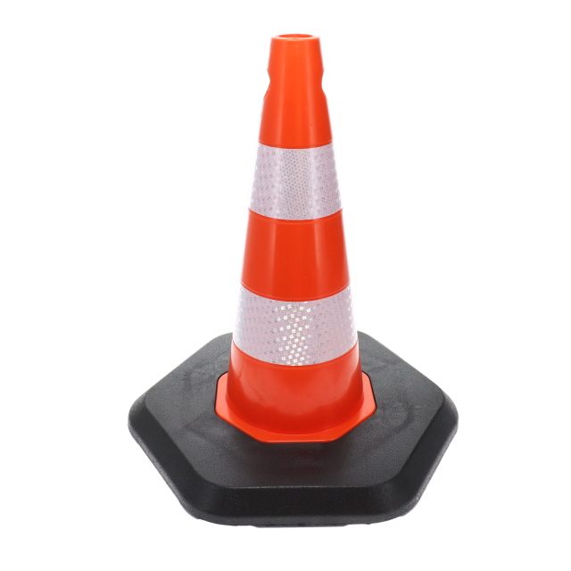 500MM ECOLIGHT TRAFFIC CONE - DOUBLE BAND - HEAVY BASE photo 3