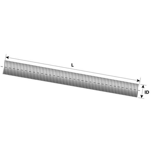 FLEX PIPES - GALVANIZED 2.3/4IN ID-2M