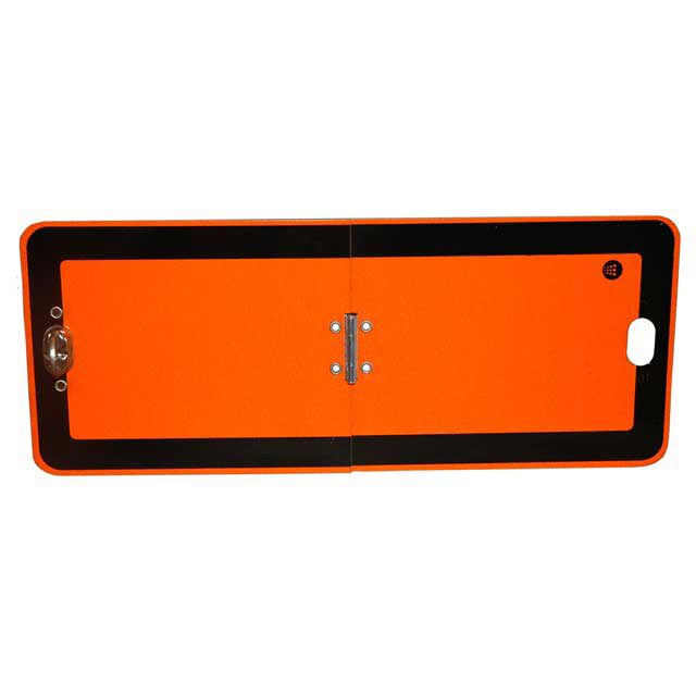 HAZCHEM PLATE STEEL H120 X L300 MM SMALL VERTICAL FOLDING
