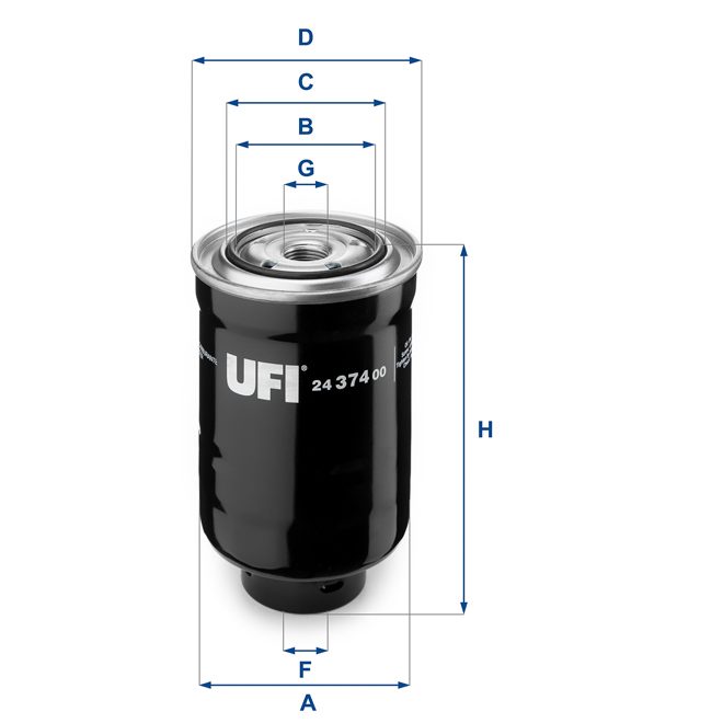 UFI FUEL FILTER 24 374 00 photo 2