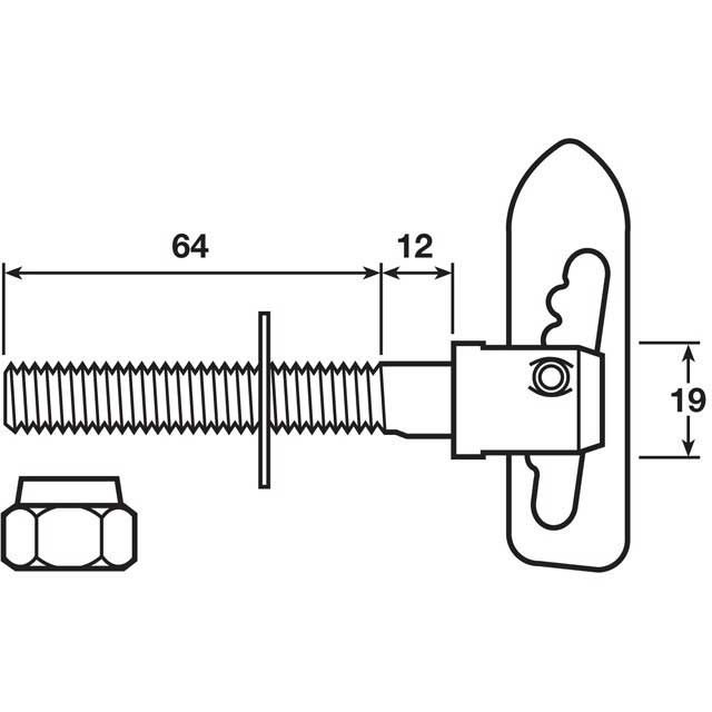Anti-Loose Fastener M12 X 1.75mm