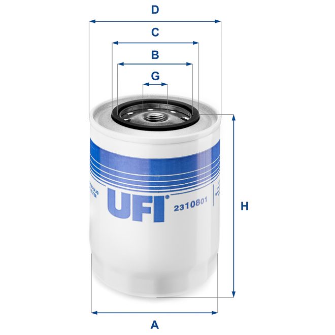 UFI OIL FILTER 23 108 01 photo 2