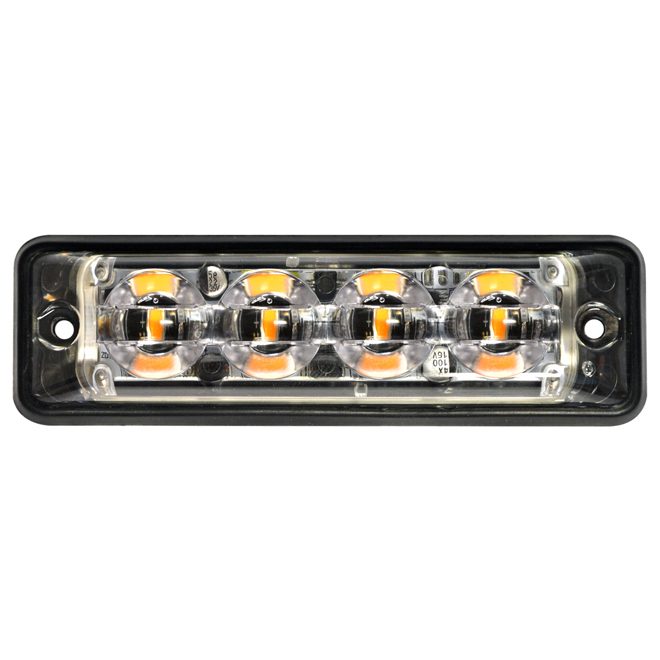 Super-Slim Warning Lamp - 4-LED AMBER