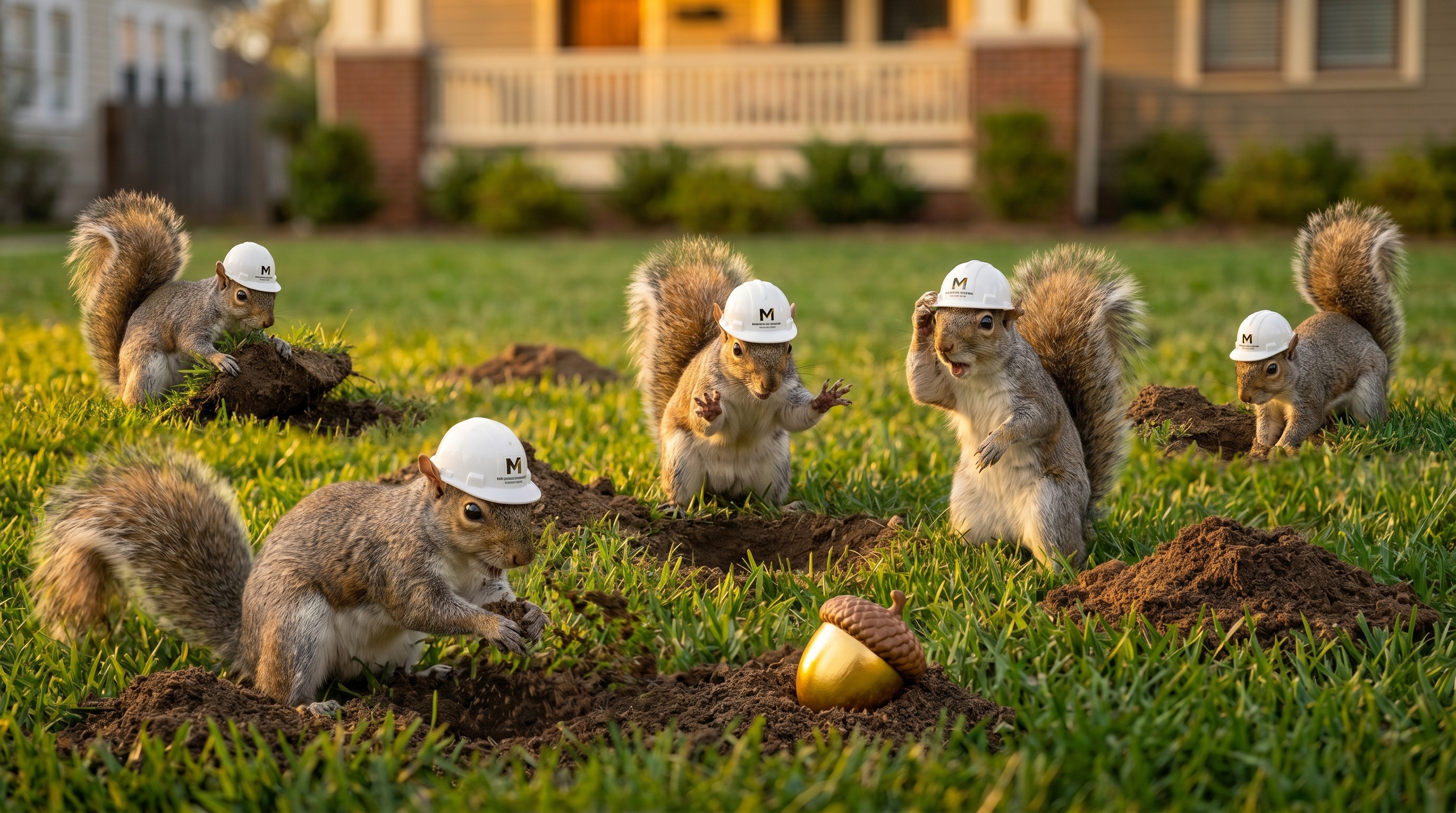 Confused squirrels &mdash; acorns lost