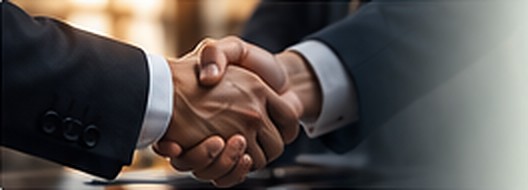 Two people shaking hands