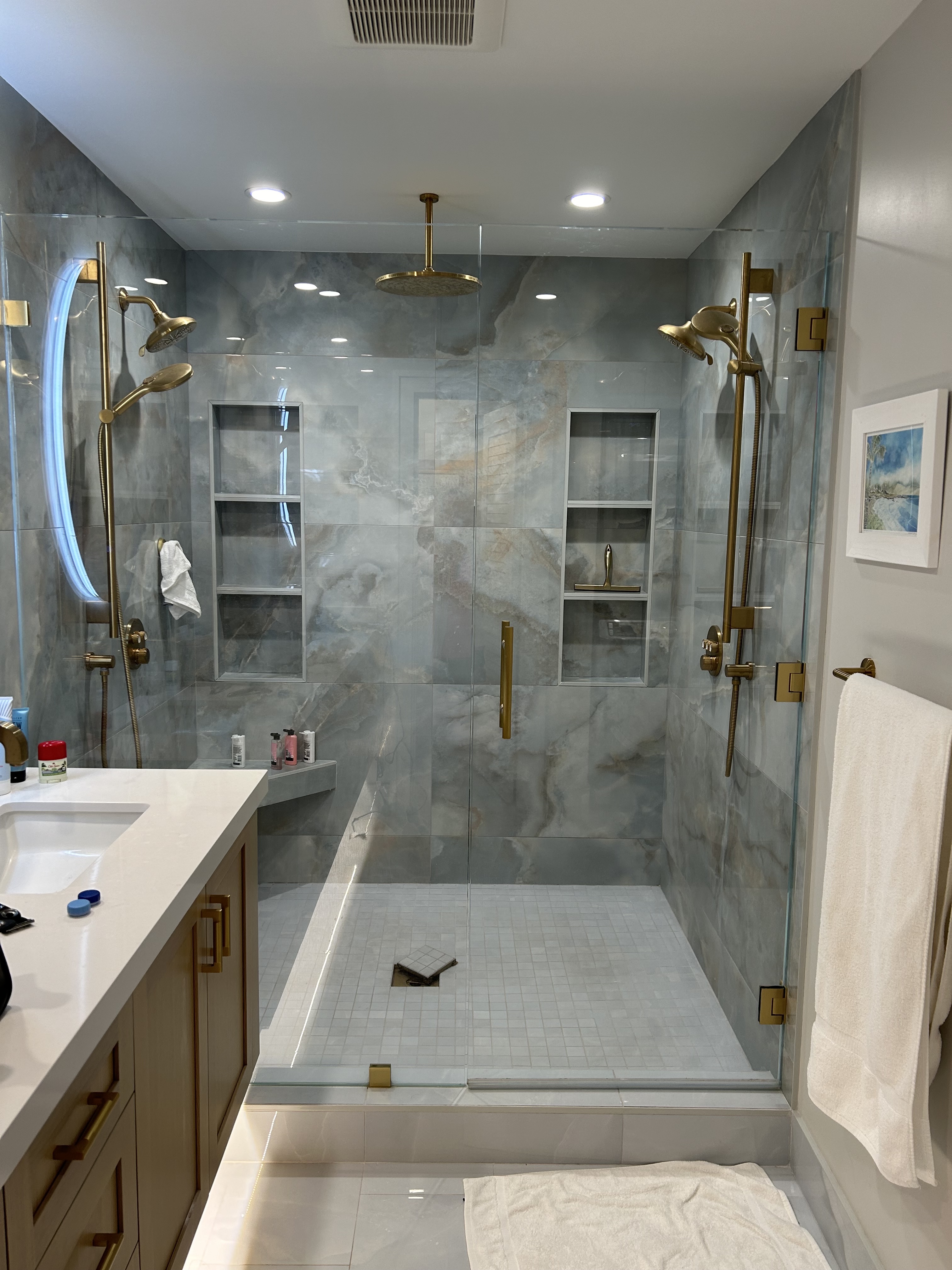 Primary bath shower