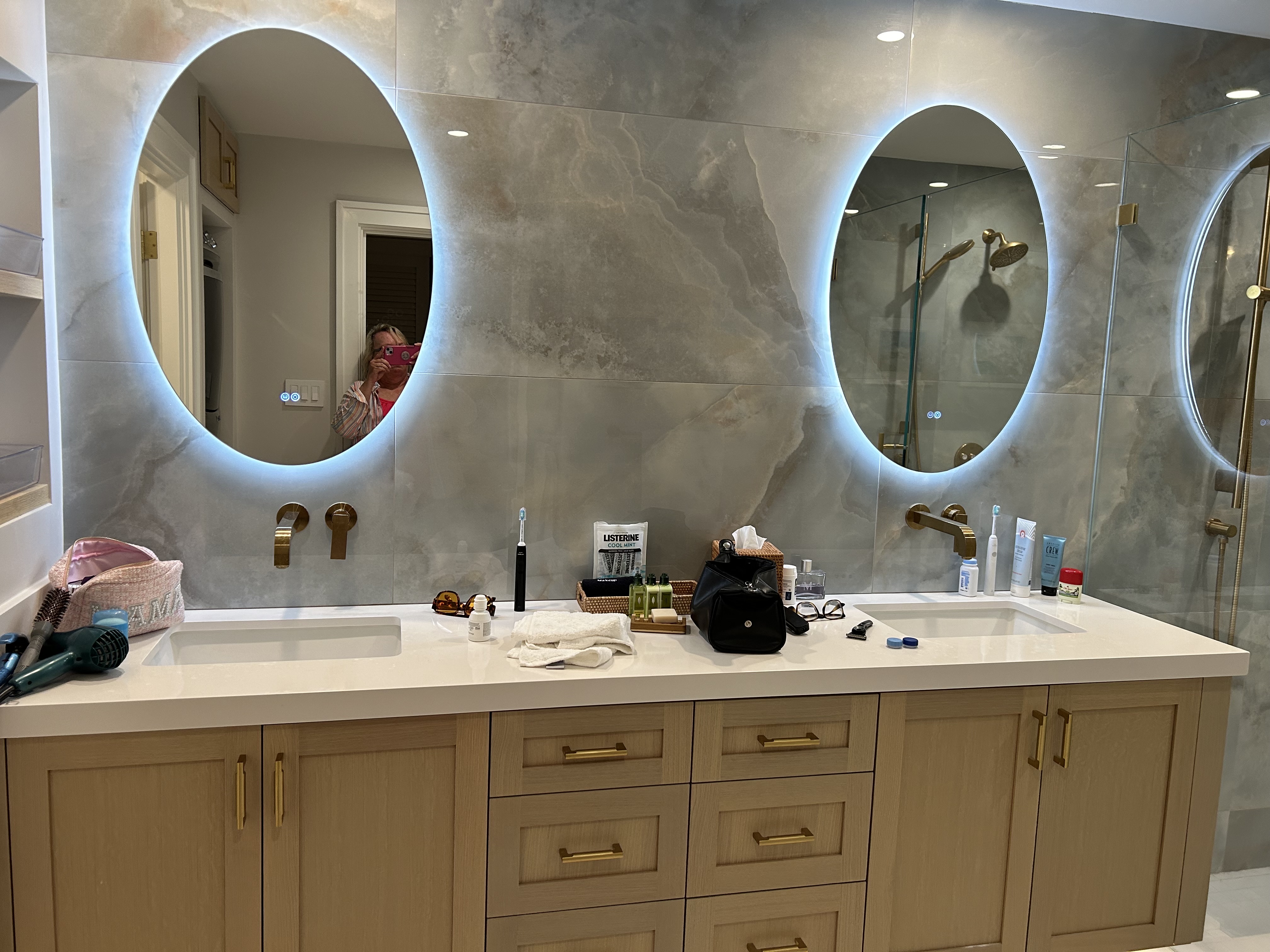 Primary bath — renovated next door
