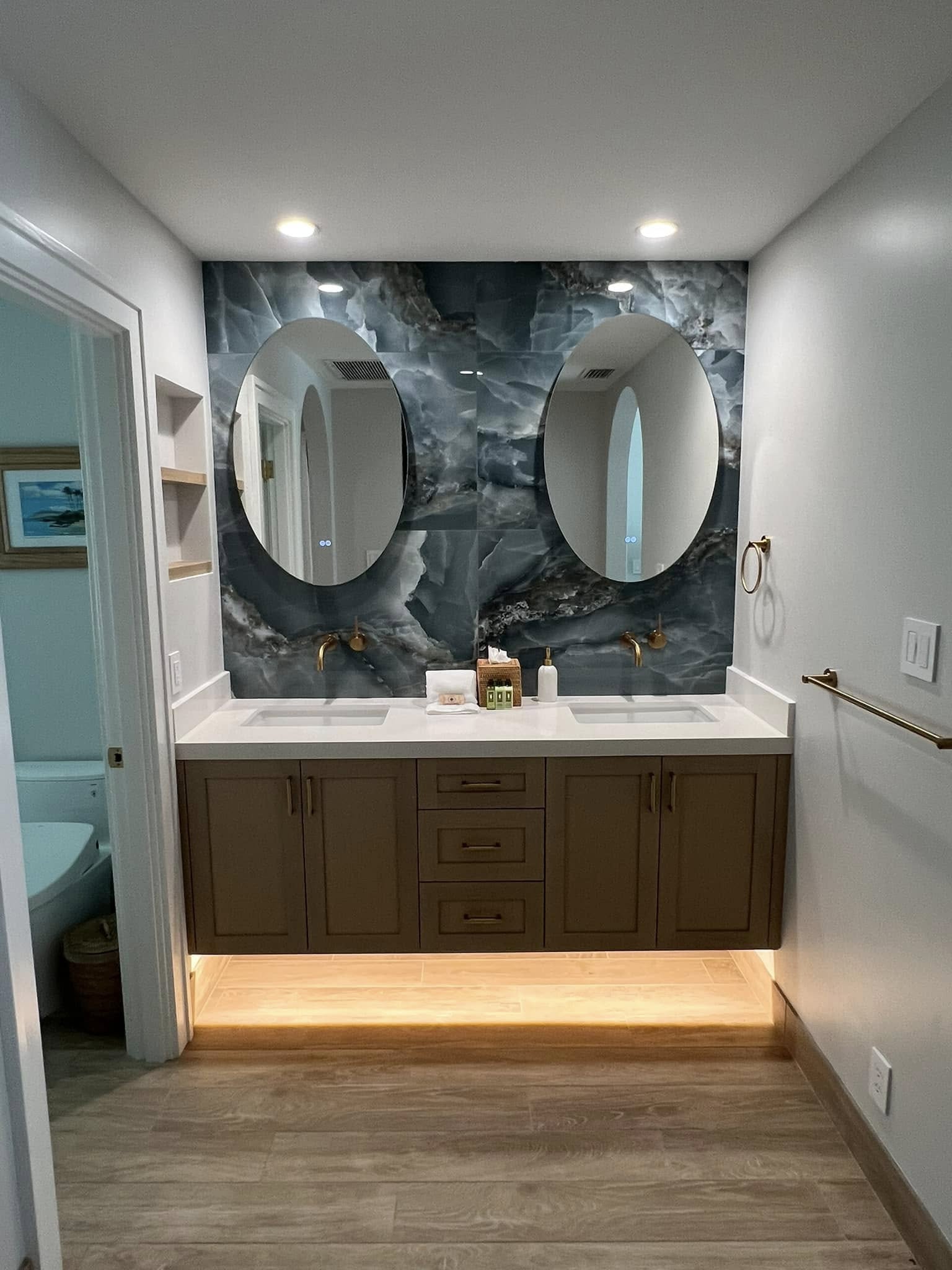 Secondary bath — renovated next door