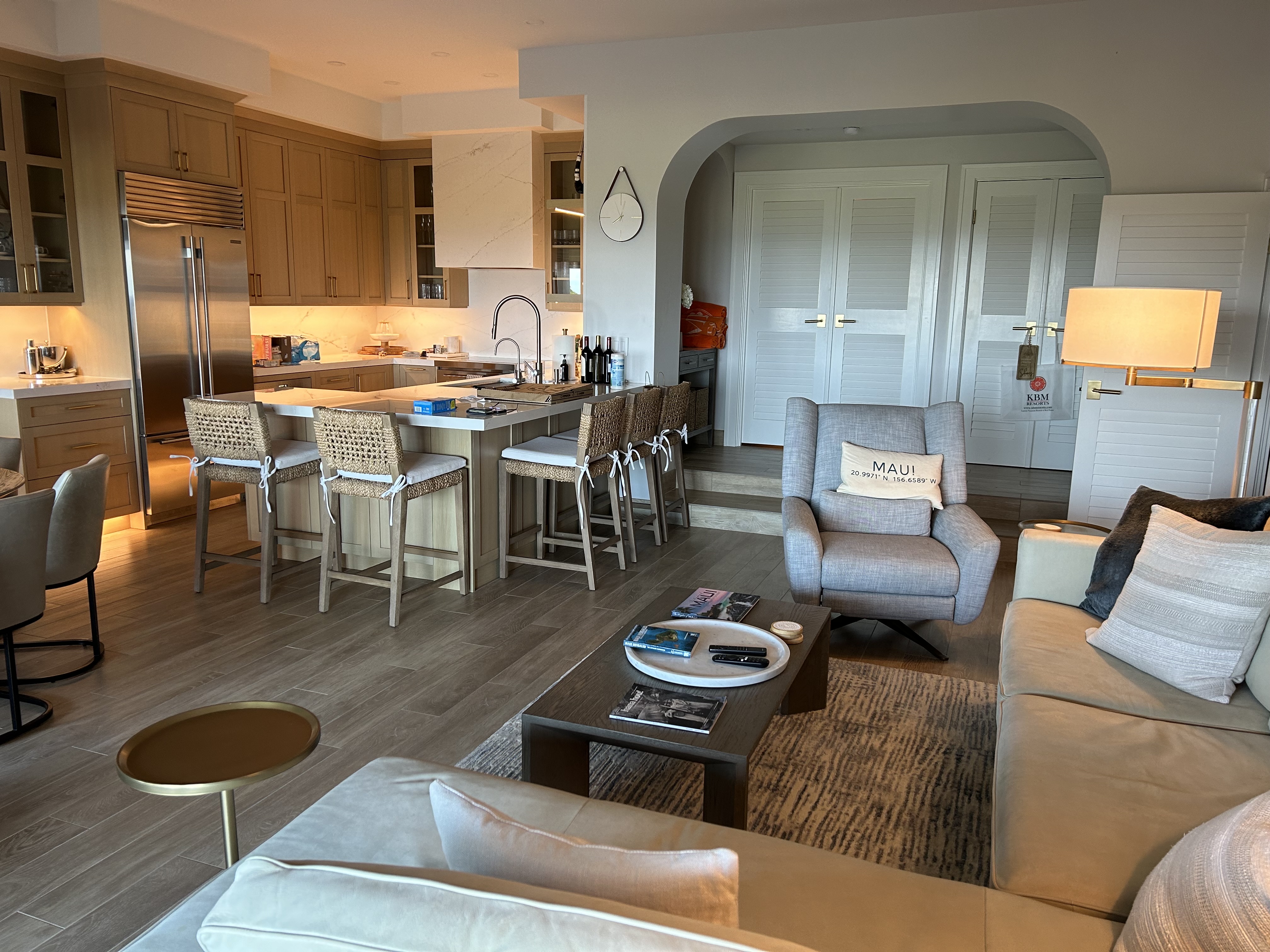 Living room — renovated next door
