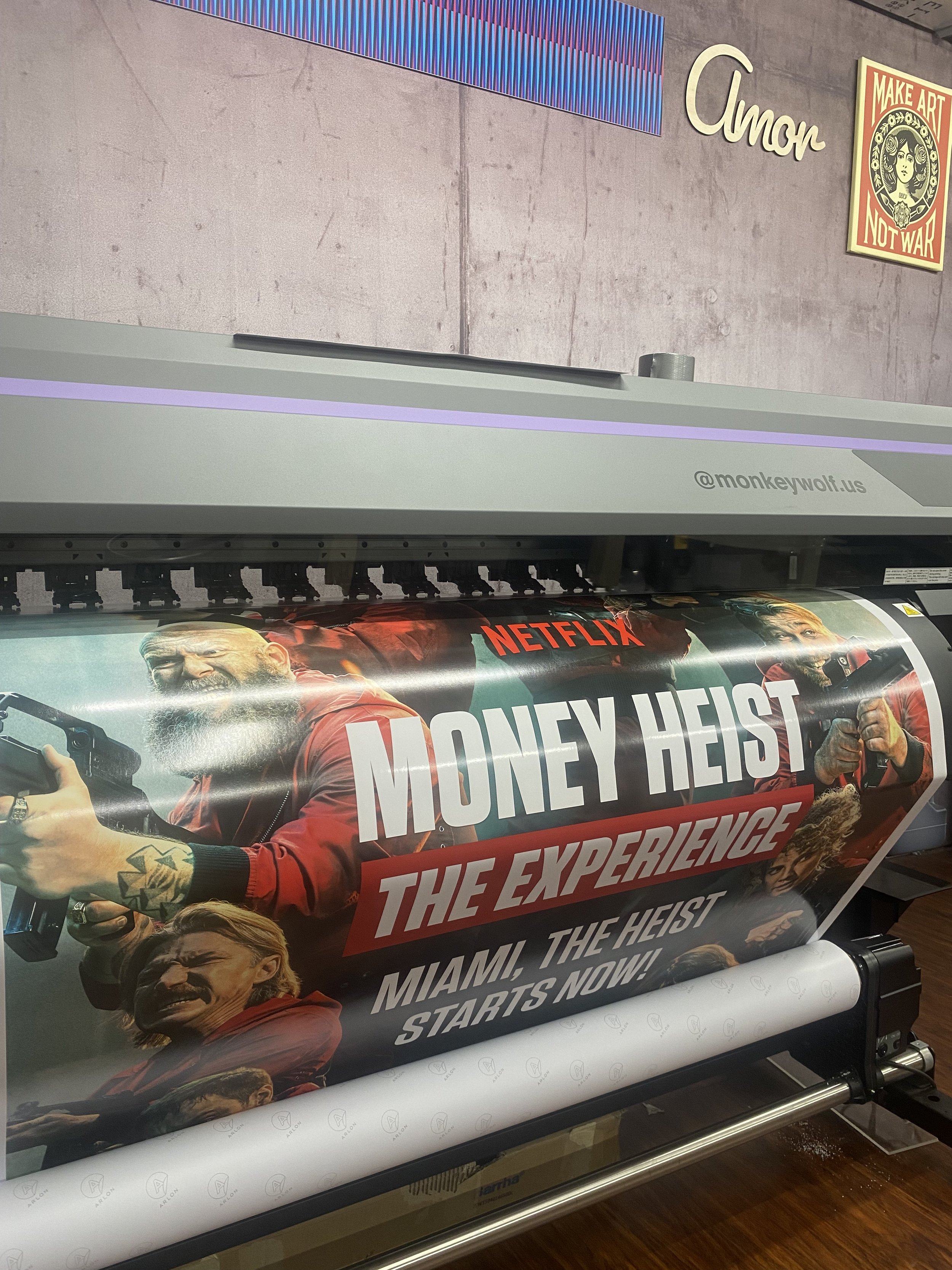 Large-format printers — MonkeyWolf shop, Doral FL