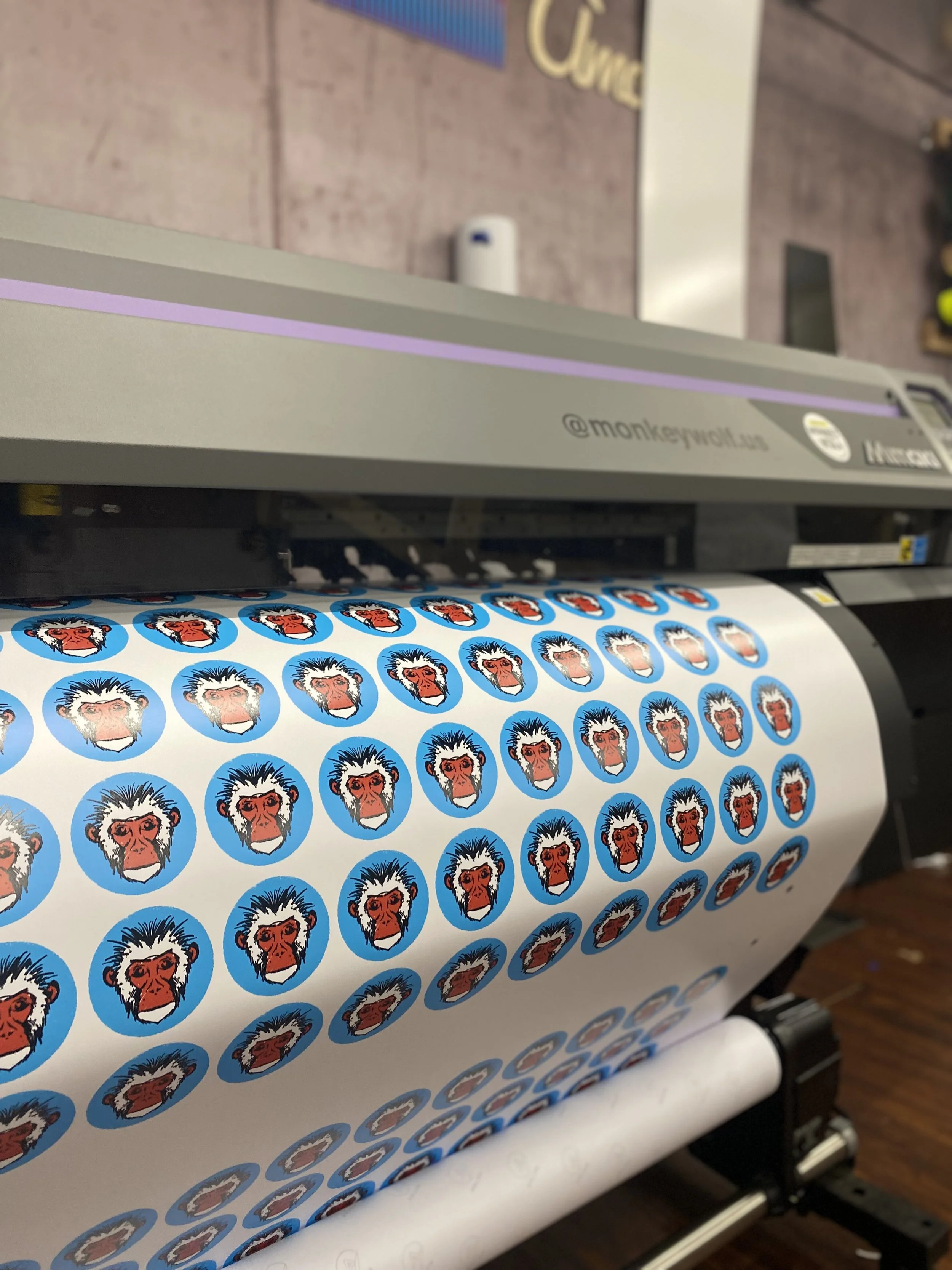 Custom Stickers & Decals for MonkeyWolf Client in South Florida — MonkeyWolf