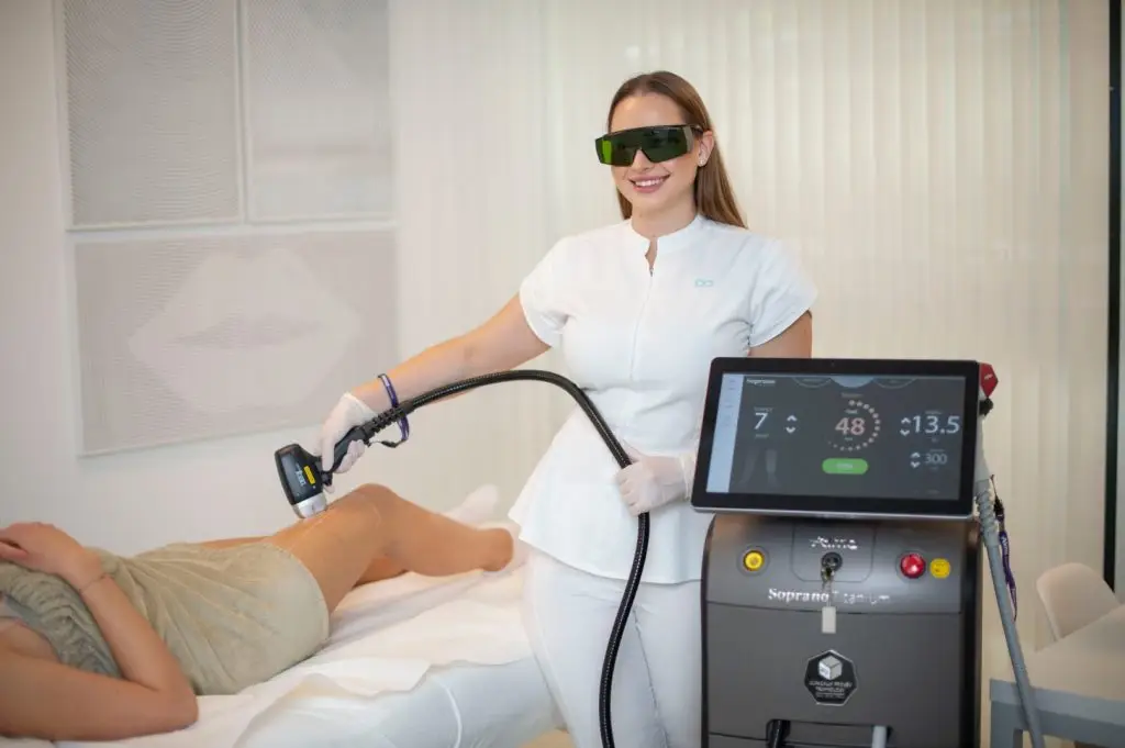 Alma Soprano Titanium laser hair removal treatment performed at Ignite Medical Group San Marcos